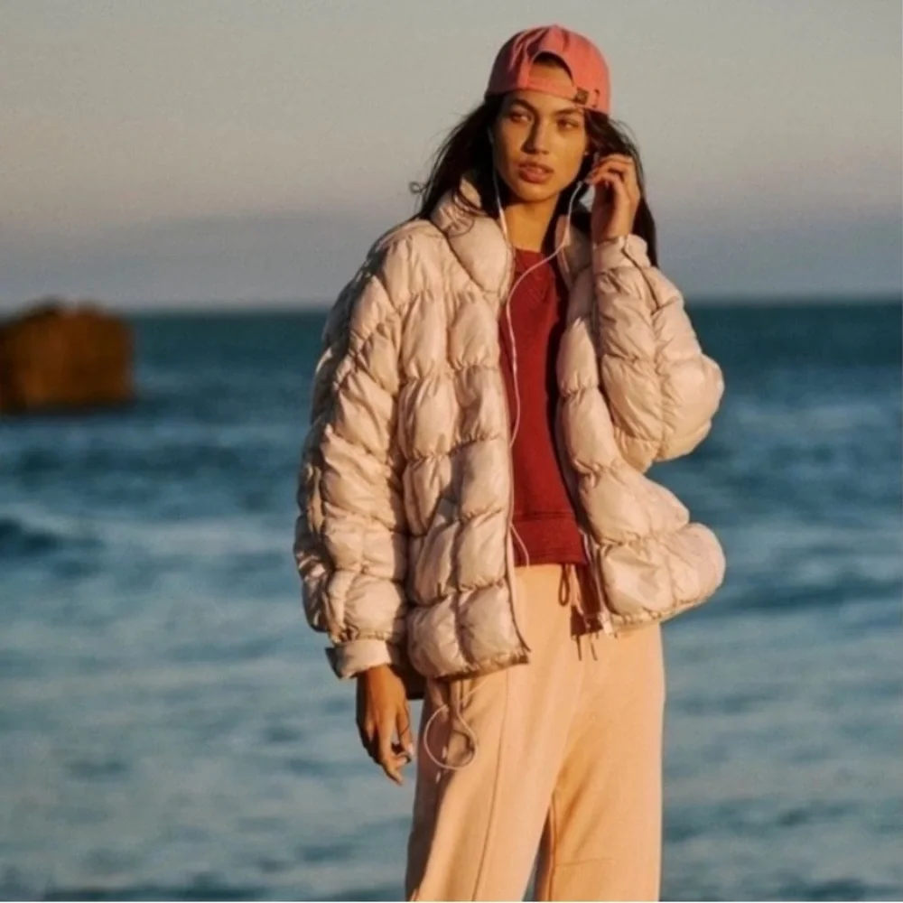 NWT Free People Scrunchy Glossy Pippa Packable Puffer Jacket - Picture 4 of 4